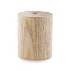 Lnd Kit Cache Douille Cylindrique en Bois Brut 65mm à Personnaliser Une Touche Moderne pour Vos Luminaires