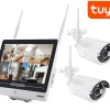 Semac Caméra De Surveillance-KIT 2 CAMERAS AVEC ECRAN 12'' - CAM 558