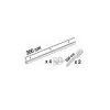 LE CROCHET X Kit cimaise décorative en aluminium blanc 2m.