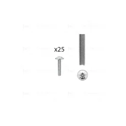 Hardwarexchange Vis D'Assemblage De Meuble-1 kit composés de 25 vis M4X20 mm zinguée