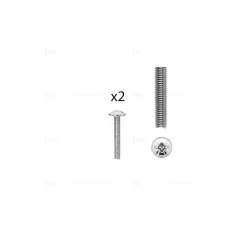 Hardwarexchange Vis D'Assemblage De Meuble-1 kit composés de 2 vis M4X25 mm zinguée Lot de 25