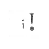 Hardwarexchange 1 kit composés de 6 vis 4X18mm galvanisé Fer noir vintage Lot de 25