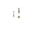 Hardwarexchange 1 kit composés de 6 vis 4X18 mm galvanisé Florence antique, Lot de 6