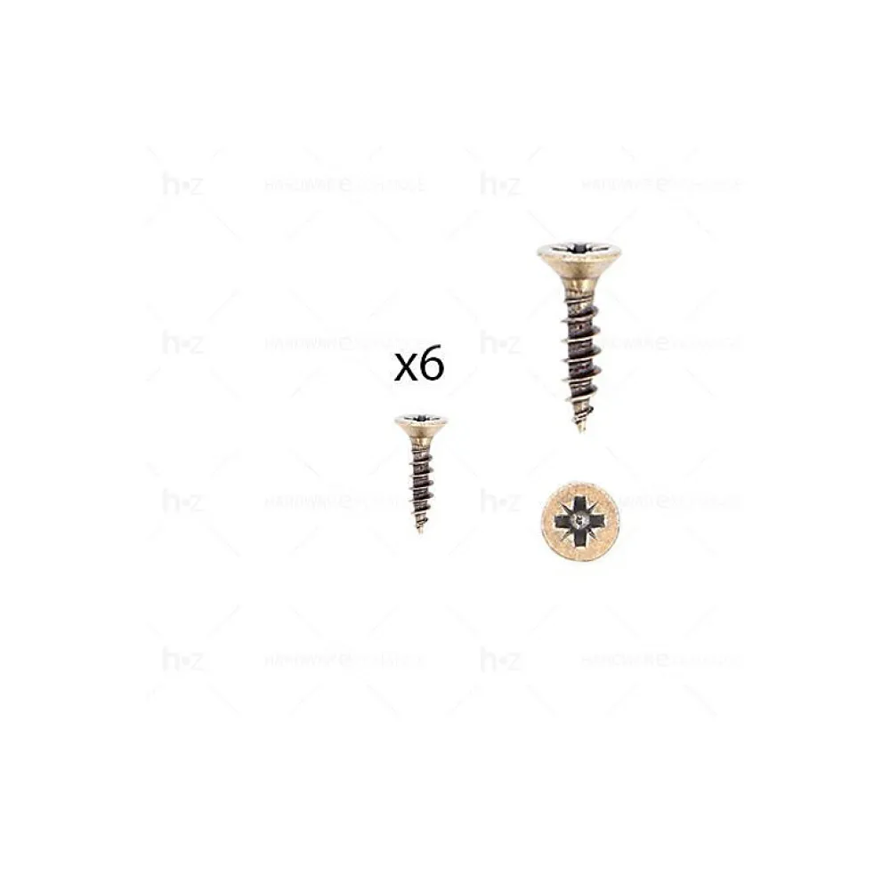 Hardwarexchange 1 kit composés de 6 vis 4X18 mm galvanisé Florence antique, Lot de 6