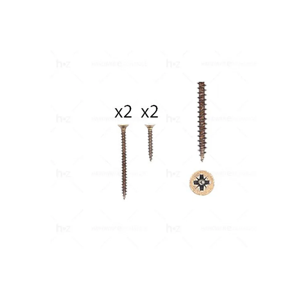Hardwarexchange Vis D'Assemblage De Meuble-1 kit composés de 2 vis 4x25 mm + 2 vis 4x50 mm Florence antique Lot de 25