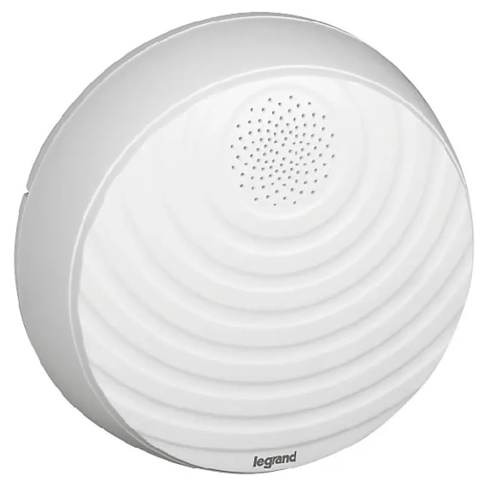 Legrand Sonnette Et Carillon-Kit Confort carillon et sonnette sans fil avec 15 mélodies alimentation par piles - blanc