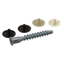 Diall Vis D'Assemblage De Meuble-Kit d'assemblage vis acier zingué Ø6,3 x L.50 mm