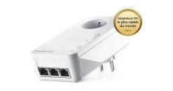 Routeur Et Extension Wifi|Câble Et Connectique Réseau-Kit de 2 adaptateurs CPL 2400 Mbits, Magic 2 LAN triple, avec 3 ports Ethernet