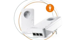 Routeur Et Extension Wifi|Câble Et Connectique Réseau-Kit de 2 adaptateurs CPL 2400 Mbits, Magic 2 LAN triple, avec 3 ports Ethernet
