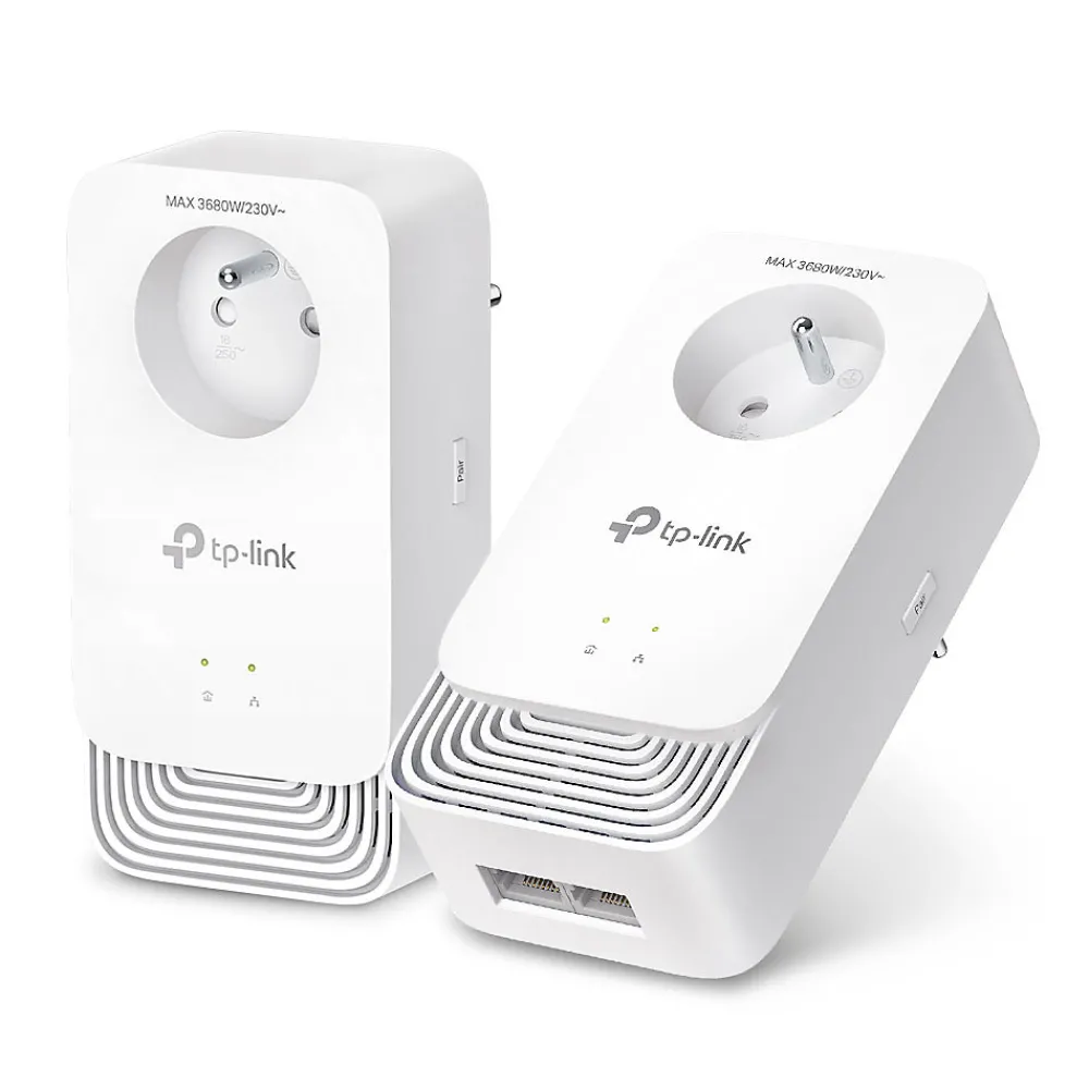TP-Link Câble Et Connectique Réseau-Kit de 2 adaptateurs CPL G.HN 2400 avec prise gigogne