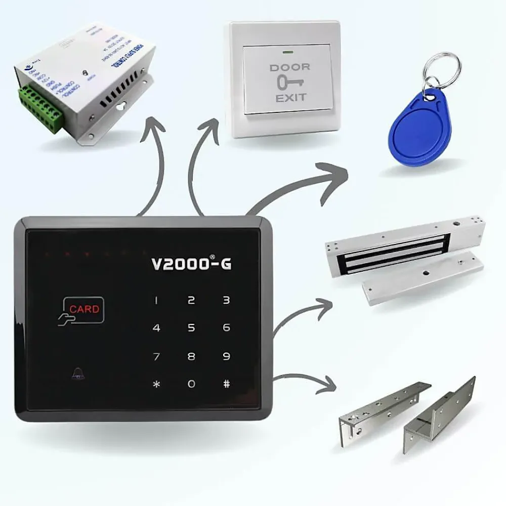 BT SECURITY Kit de contrôle d'accès autonome code et badge bt2000 - utilisation intérieure