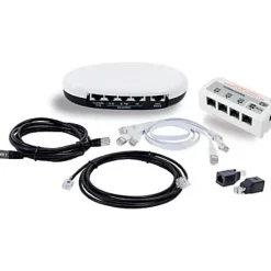 Erard Kit de déport de box ADSL blanc