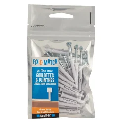 Scell-It Kit de fixation goulottes plinthes "Je fixe"