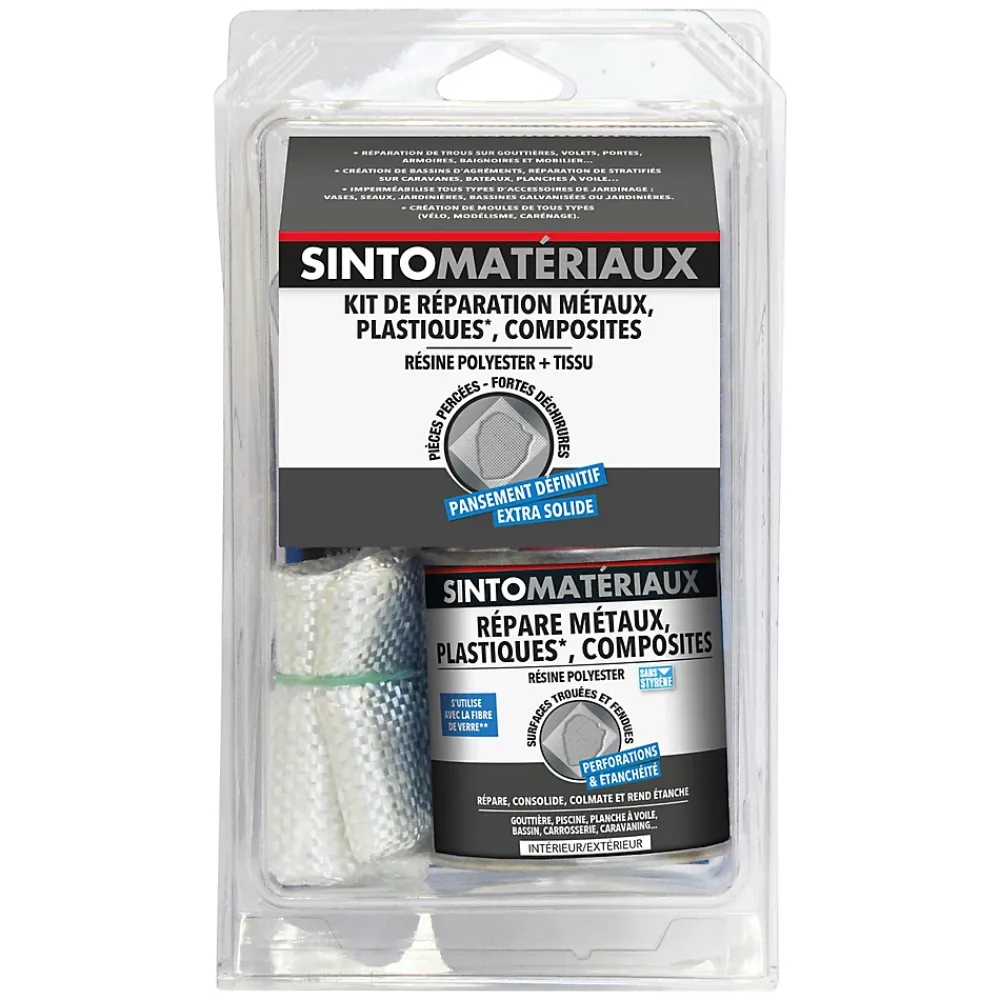 Sinto Kit de réparation métaux, plastiques et composites 270g