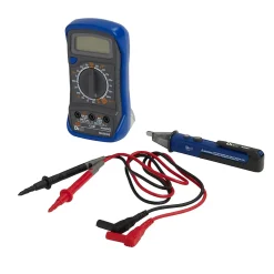 Diall Multimètre-Kit de testeur électrique multimètre + testeur de tension
