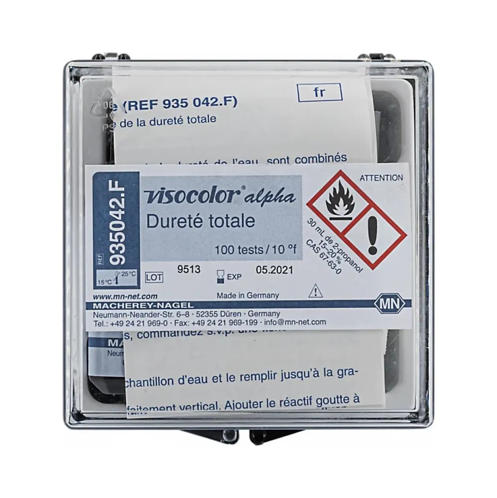 Macherey Nagel Kit de test titrimétrique VISOCOLOR alpha Dureté totale