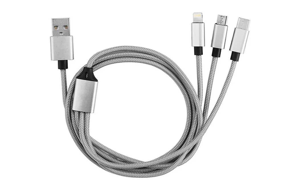 GAO Transformateur, Convertisseur Et Chargeur Usb-Kit de voyage avec câble de charge 3 en 1, double chargeur, double chargeur de voiture