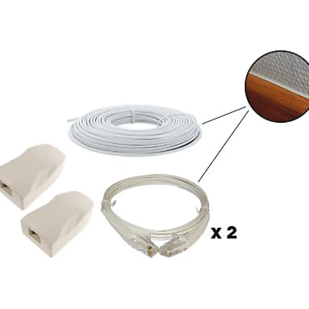 Erard Câble Et Connectique Réseau-Kit déport éthernet PVC L. 20 m