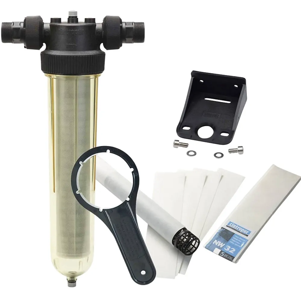 Toodo Filtration Évier-Kit Filtre à Tamis Cintropur Nw32 1"1/4 + Fixation Murale + 5 Tamis Filtrants 25microns