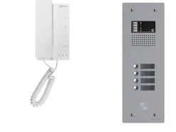 Golmar Kit interphone avec 4 combinés Collectif