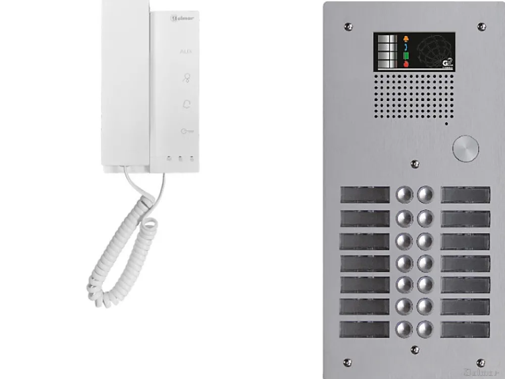 Golmar Interphone-Kit interphone avec 14 combinés Collectif