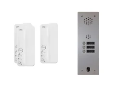 Urmet Kit interphone 1 rangée avec 3 combinés Collectif