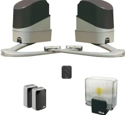 Nice Kit motorisation portail battant PopKit POP7124KCE - 2 vantaux, 250 Nm, IP44