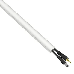 D-Line Kit moulure semi-circulaire 20 x 10 mm blanc avec accessoires, lot de 4