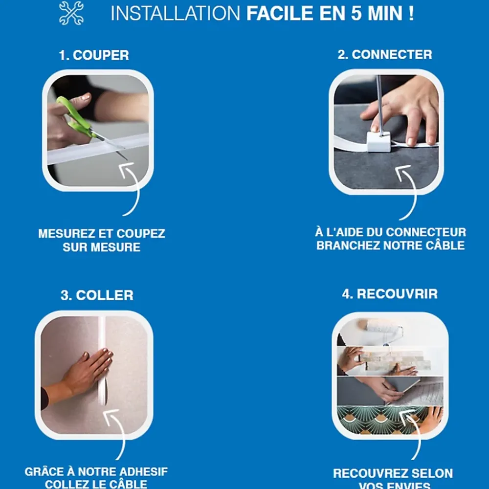 Magic Elek Passerelle Multimédia : Accessoire Tv-Kit multimédia 3 lignes 16A 3500W