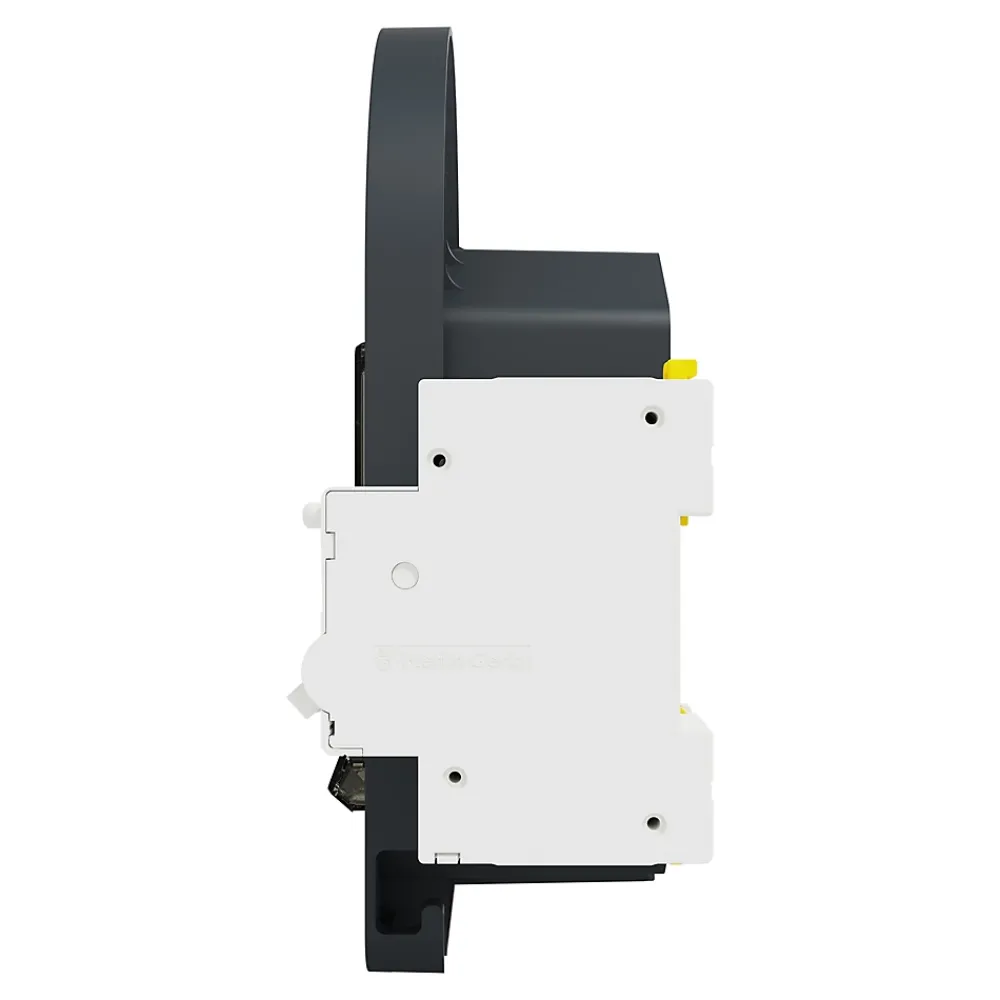 Schneider Electric Borne Recharge Voiture Électrique-Kit Mureva EVlink - Protection + Prise courant 2P+T renforcée VE IP66 IK08 Gris