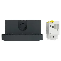 Schneider Electric Borne Recharge Voiture Électrique-Kit Mureva EVlink - Protection + Prise courant 2P+T renforcée VE IP66 IK08 Gris