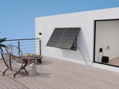 Vente-unique Panneau Solaire Portable-Kit panneau solaire Plug and Play + batterie de stockage - 425 W - LUMINOSER