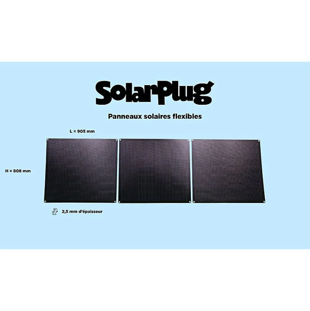 McCover Kit Panneau Solaire-Kit panneau solaire souple, 405W SOLARPLUG