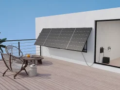 Vente-unique Panneau Solaire Portable-Kit 2 panneaux solaires Plug and Play + batterie de stockage - 850 W - LUMINOSER