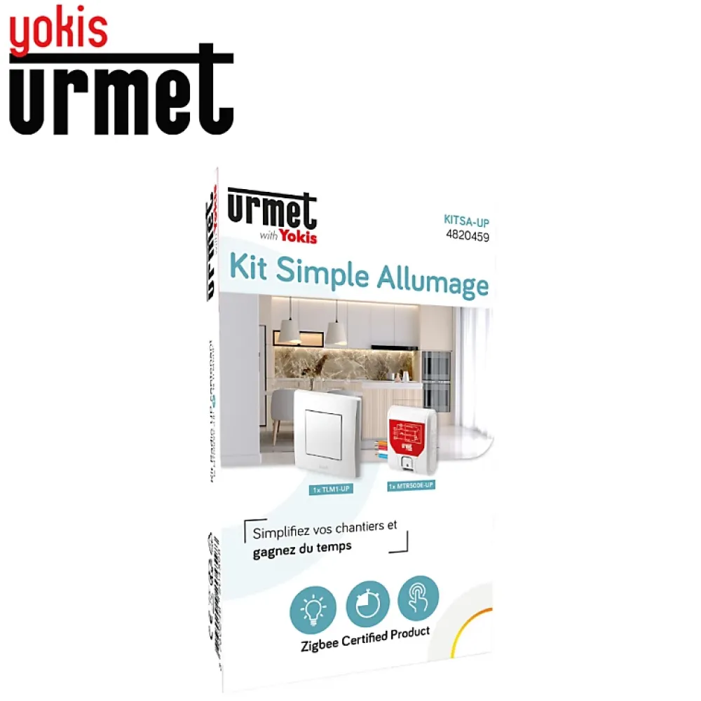 Urmet Commande De L'Éclairage-Kit radio simple allumage Yokis Up Zigbee