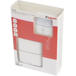 Legrand Kit Serénité carillon et sonnette sans fil 30 mélodies + MP3 alimentation par piles - blanc