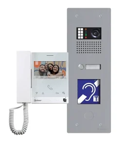 Golmar Interphone-Kit vidéo encastre GTX inox 1 appel avec moniteur ART4 TH - - GTXERP/ART4TH/L