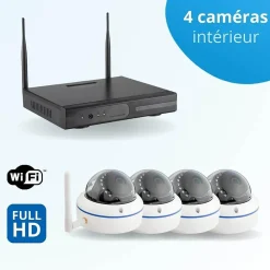 BT Security Caméra De Surveillance-Kit vidéo-surveillance wifi 4 caméras fullhd+ 3mp 2304x1296 - intérieur