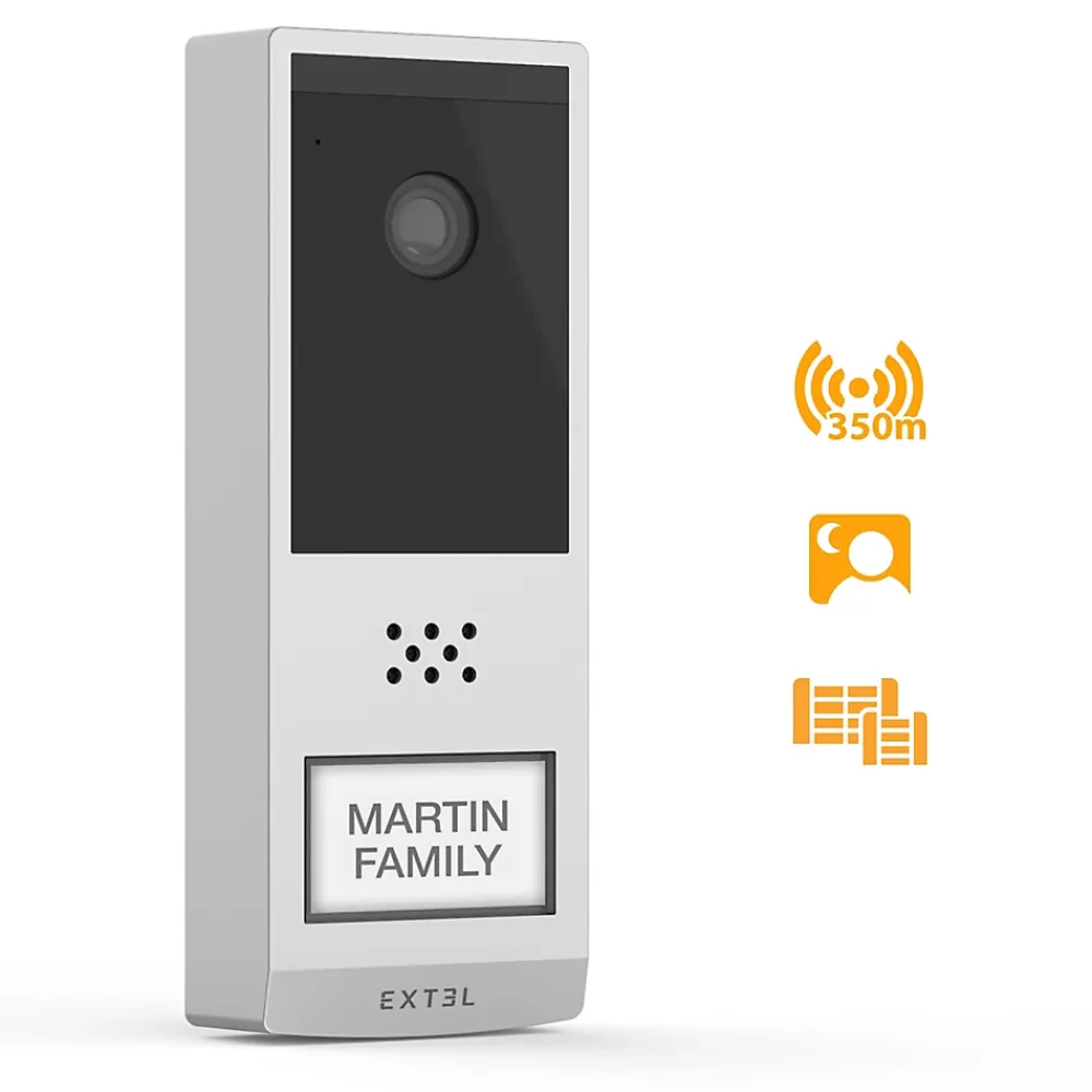 Extel Visiophone-Kit Visiophone connecté et sans fil Wave 2 + 1 batterie supplémentaire -