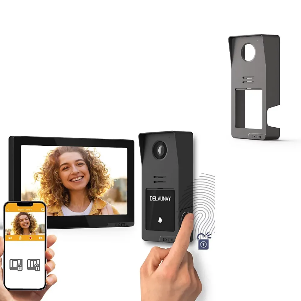 Extel Visiophone-Kit visiophone filaire connecté Digital Connect + coque graphite