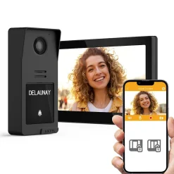 Extel Visiophone-Kit visiophone filaire connecté Digital Connect + coque graphite