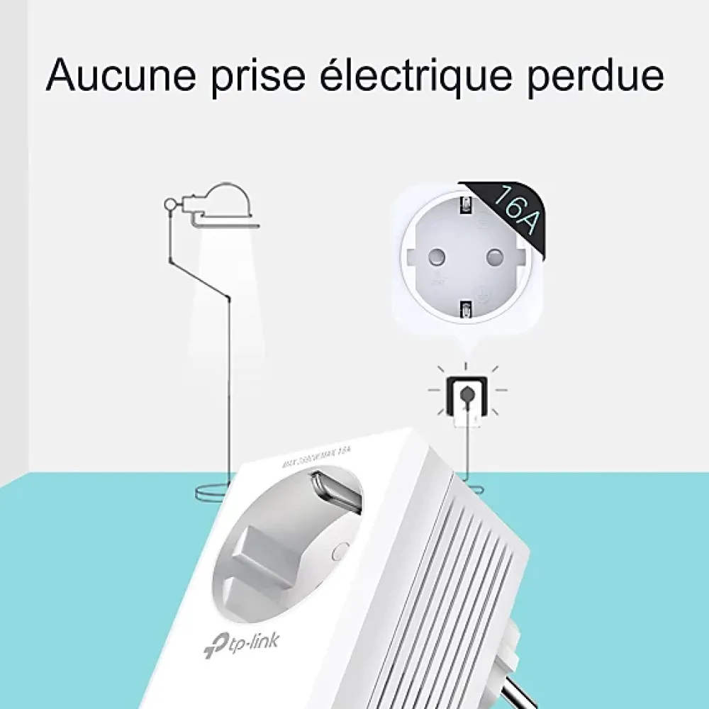 TP-Link Kit 2x CPL AV1000 Gigabit WiFi AC1200 avec prise gigogne