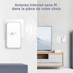 TP-Link Kit 2x CPL AV1000 Gigabit WiFi AC1200 avec prise gigogne