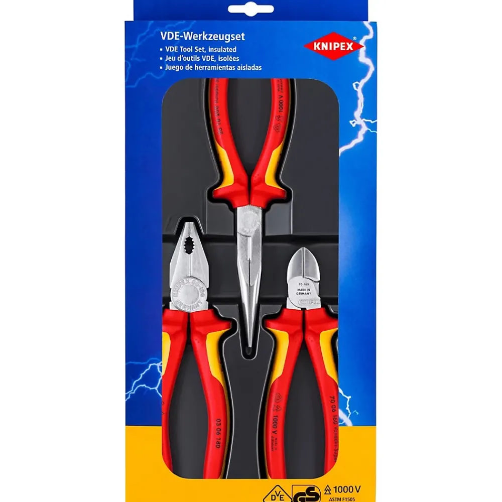 D44 KNIPEX Pince à dénuder universelle 160 mm, poignées bi-matière, tête polie, réglage moleté 11 02 160 SB