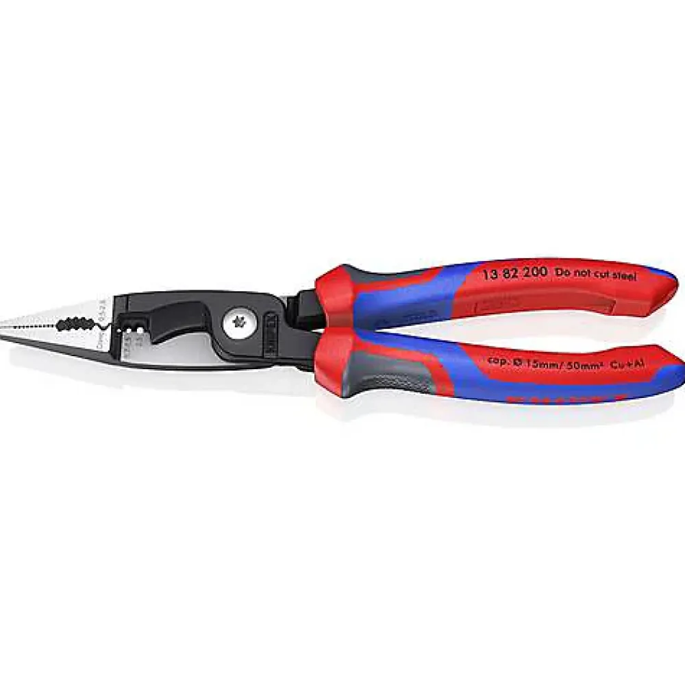 D44 Knipex 13 82 200 Pince multifonction 200 mm, dénudage jusqu'à 50 mm², 0 AWG