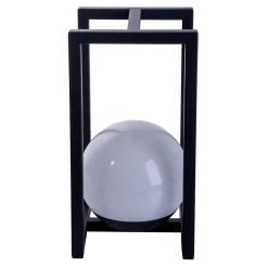 Näve Baladeuse-Lampe décoration LED KALI balcon terrasse table métal plastique noir LED fixes 30x16x16cm