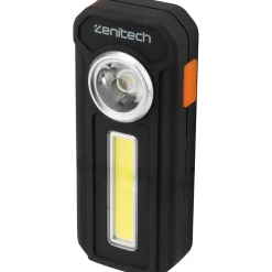 Zenitech Lampe Torche-Lampe de poche LED/COB - 300lm - avec piles -