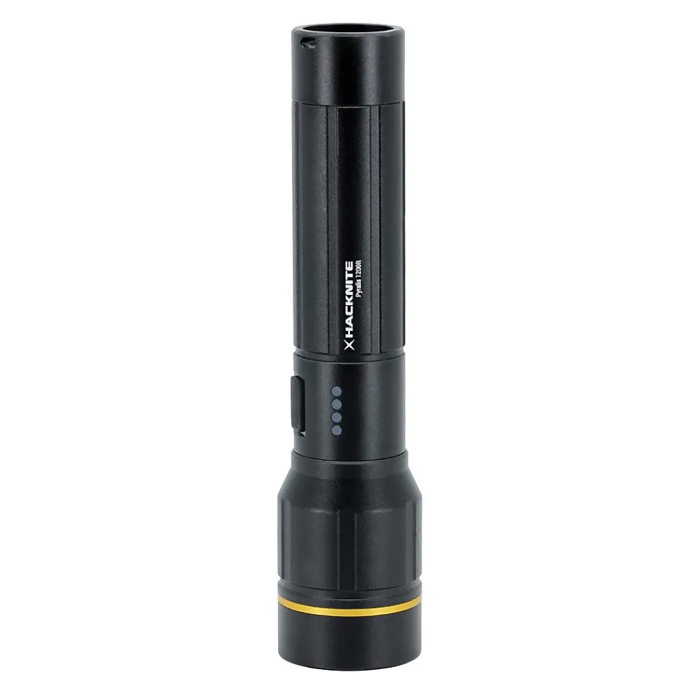 Hacknite Lampe de Poche LED Rechargeable PIRALYS 1200R - 1200 lumens
