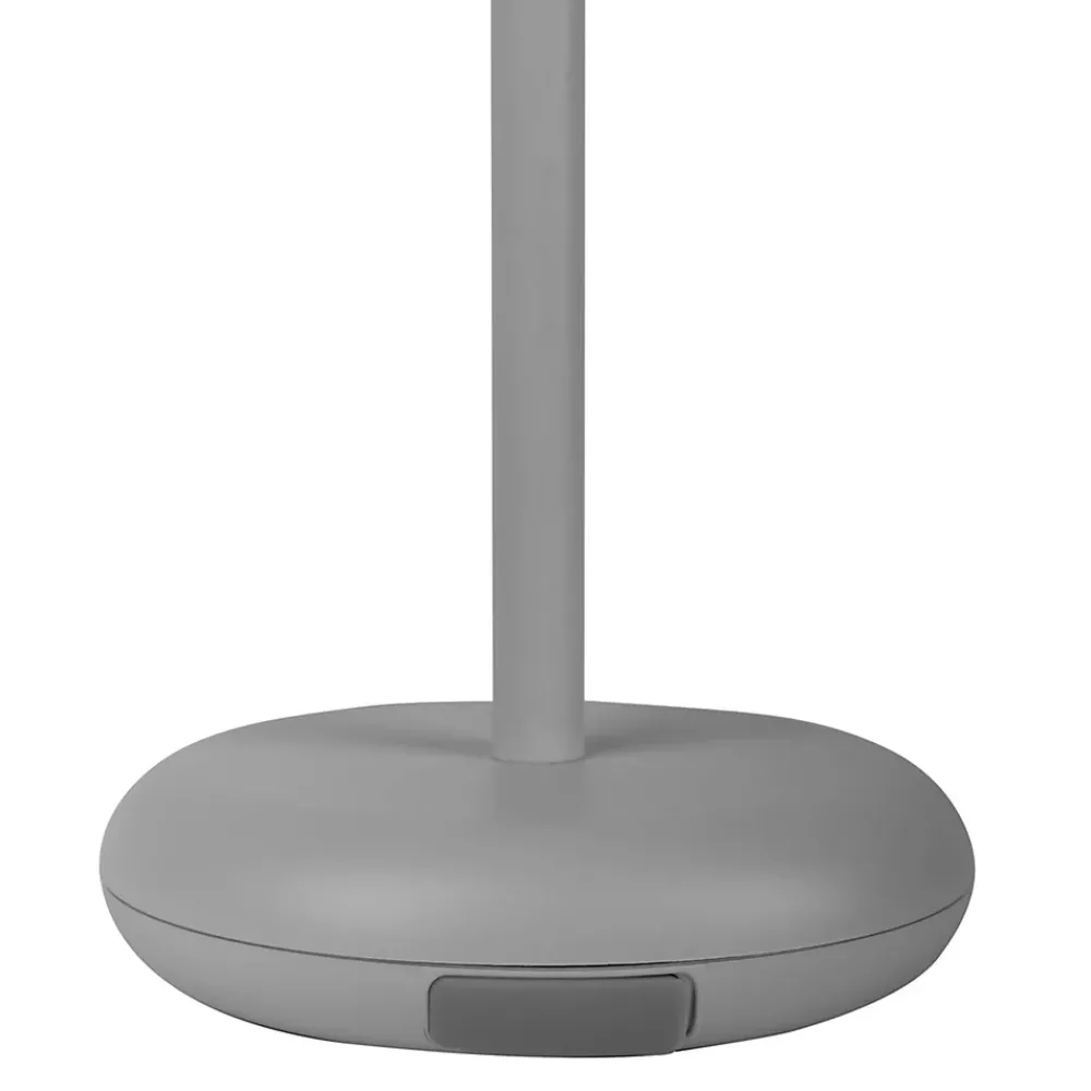 Näve Lampe de table à accu PASI intérieur extérieur métal plastique gris intensité variable tactile fonction mémoire hauteur 26cm