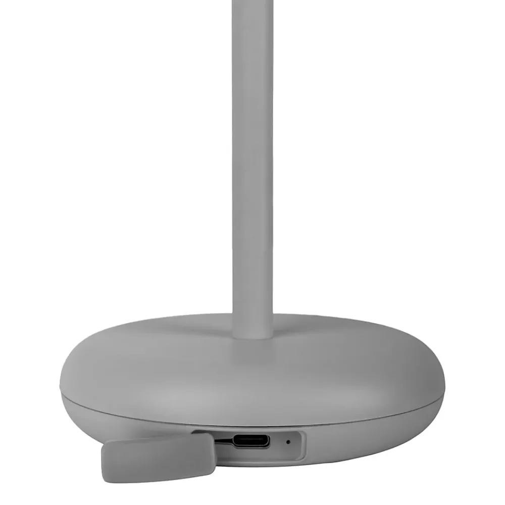 Näve Lampe de table à accu PASI intérieur extérieur métal plastique gris intensité variable tactile fonction mémoire hauteur 26cm